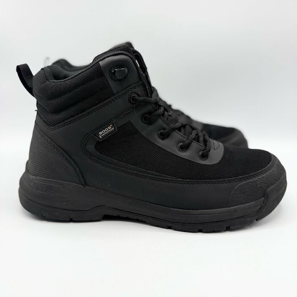 Bogs Shale Mid Glacialgrip WP Black Work Boots - Men’s US 9 / EU 42